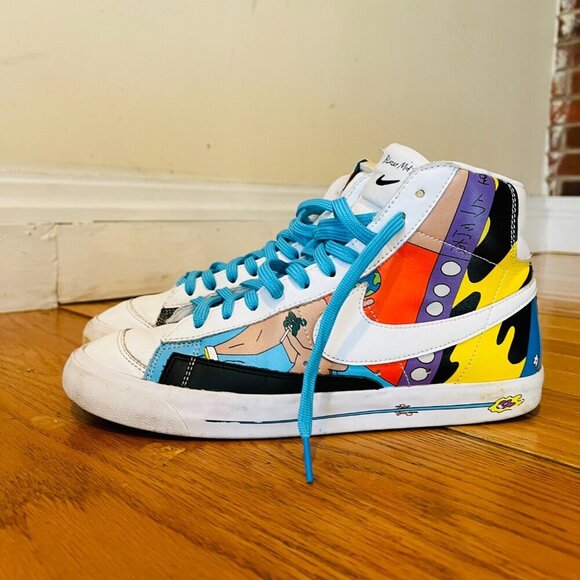 Size 9.5 - Nike Blazer Mid 77 Flyleather x Ruohan Wang - Picture 8 of 16